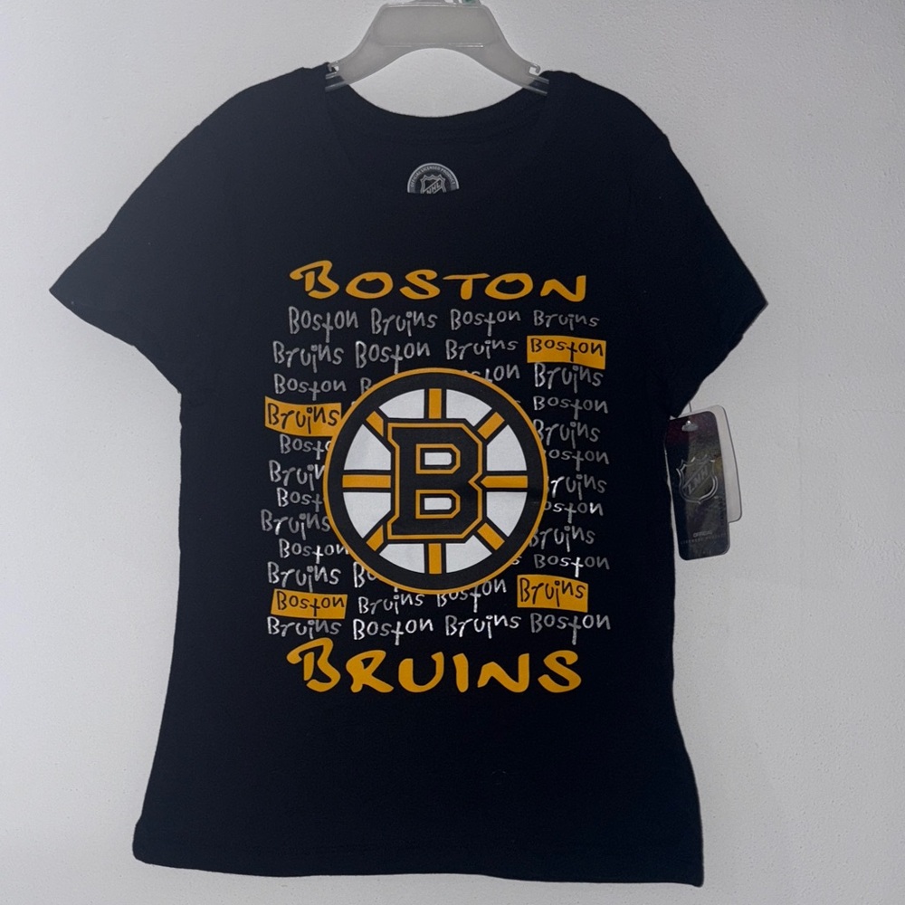 BOSTON BRUINS GIRLS SHORT SLEEVE TEE SIZE 7/8
